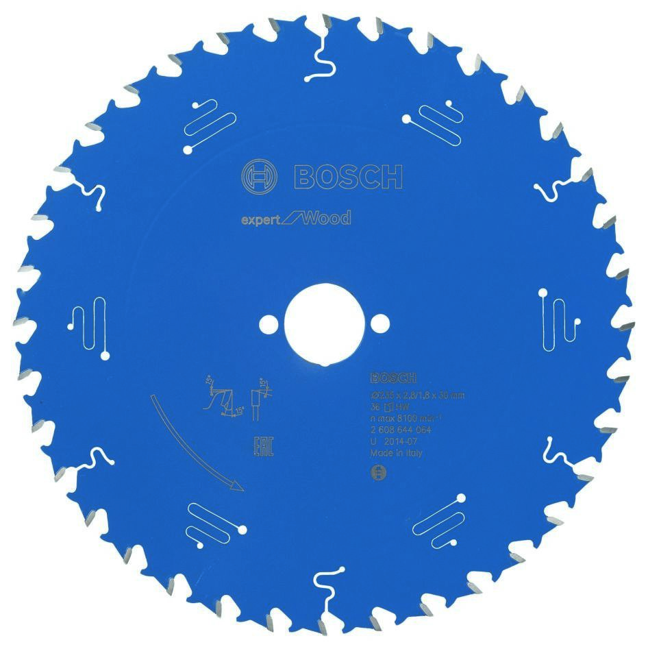 Bosch Bleu Accessoires 2608644064 Lame de scie circulaire carbure Expert pour bois 235 x 30 x 36T