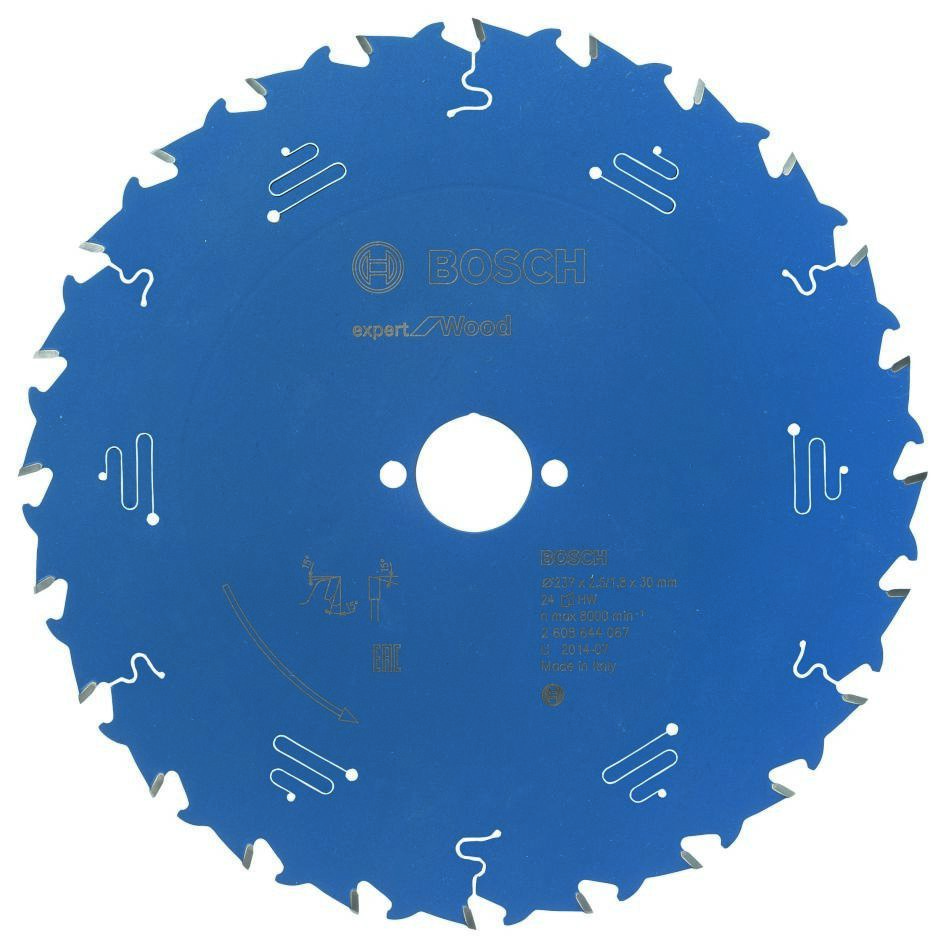 Bosch Bleu Accessoires 2608644067 Lame de scie circulaire carbure Expert pour bois 237 x 30 x 24T