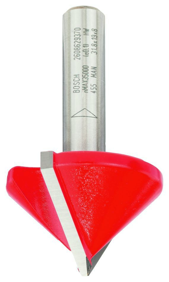 Bosch Bleu Accessoires 2608629370 Fraise à rainurer en V GIPSW 90° 31.8x19x51x8