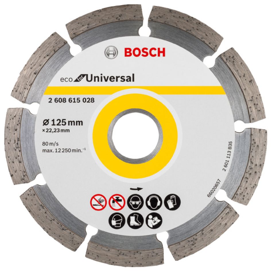Bosch Bleu Accessoires 2608615028 Disque diamant Universal Bosch Line 125x22,23x2x7