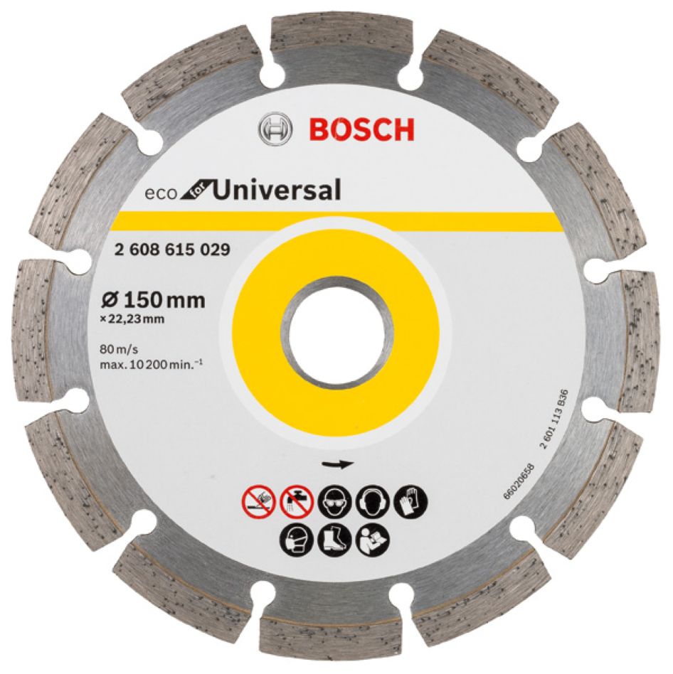 Bosch Bleu Accessoires 2608615029 Disque diamant Universal Bosch Line 150x22.23x2.1x7