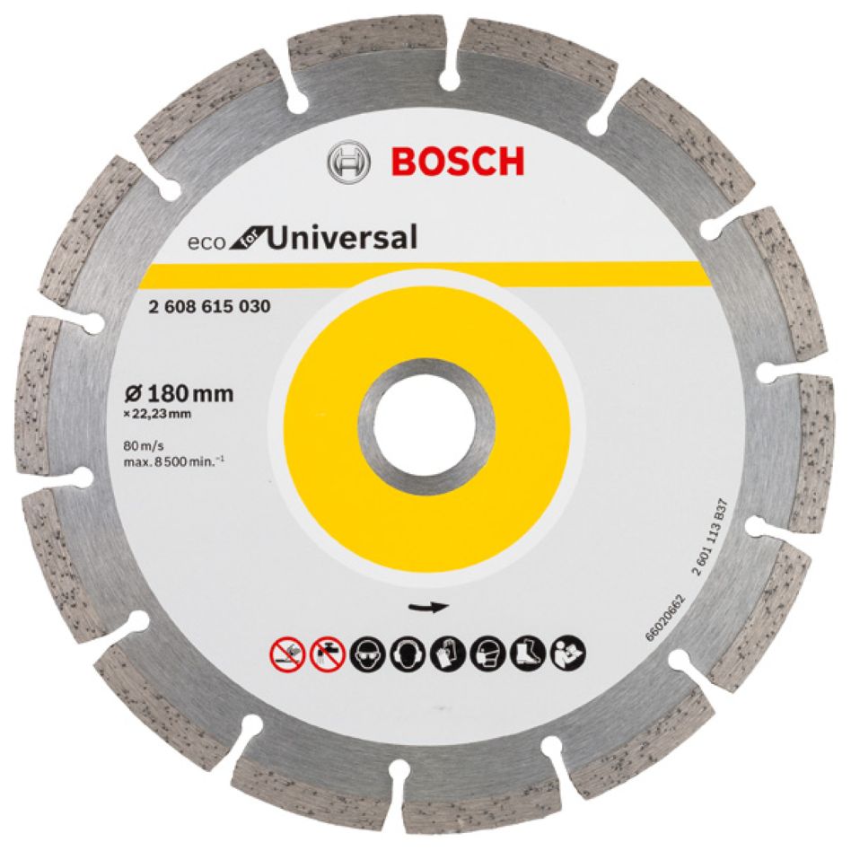 Bosch Bleu Accessoires 2608615030 Disque diamant Universal Bosch Line 180x22.23x2.2x7