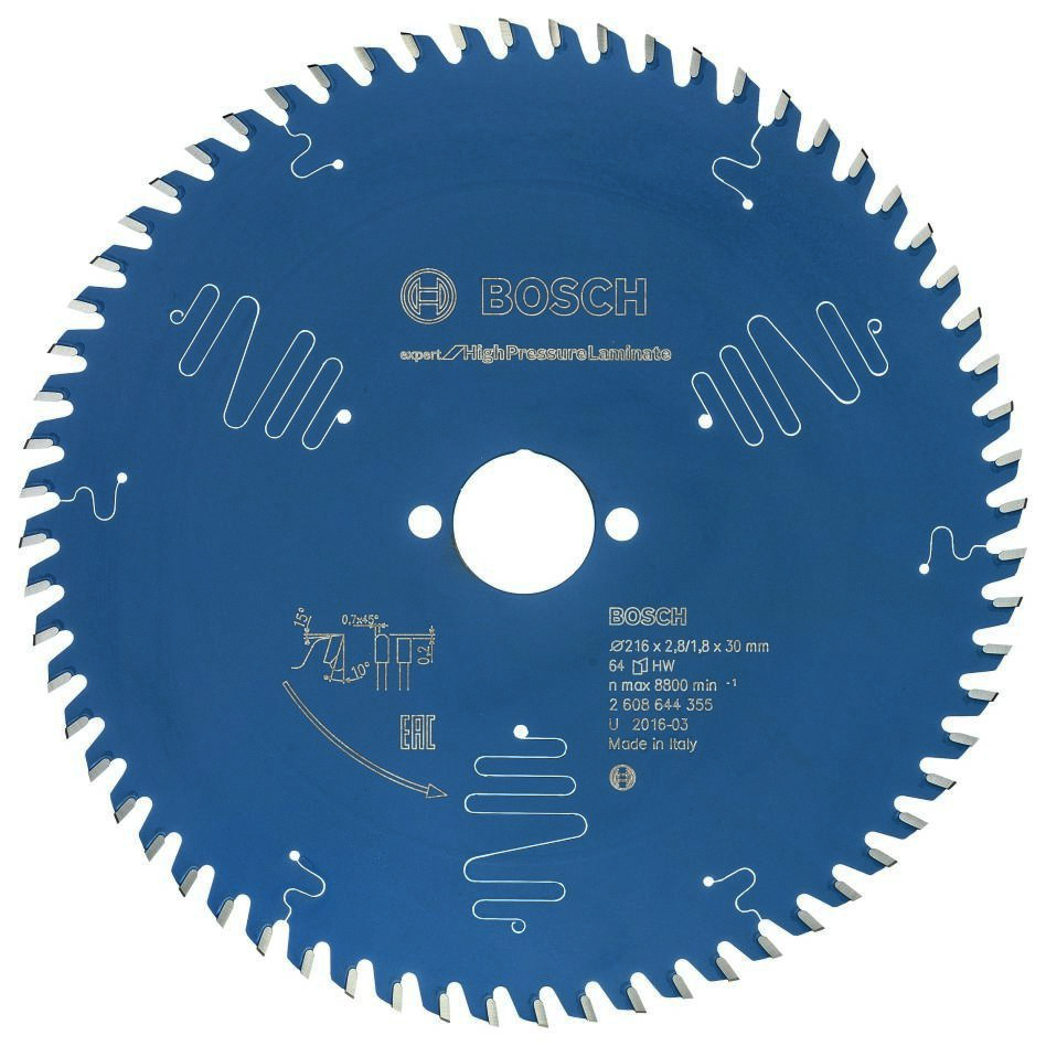 Bosch Bleu Accessoires 2608644355 EX TR B 216x30-64
