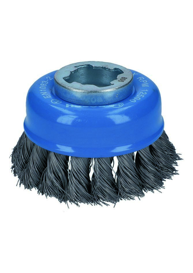 Bosch Bleu Accessoires 2608620726 X-LOCK Cup Brush Heavy for Metal 75 mm twisted wire steel