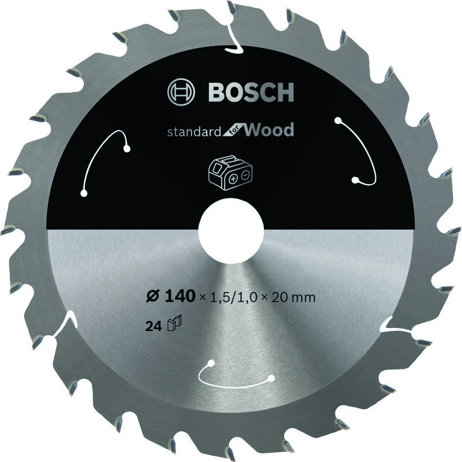 Bosch Bleu Accessoires 2608837671 Lame de scie circulaire 140 x 20 x 24T Expert pour aluminium pour scies sans fil