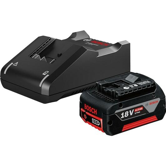 Bosch Bleu Accessoires 1600A01B9Y Kit de démarrage GBA 18V 1x GBA 18V 4.0 Ah et chargeur GAL 18V-40