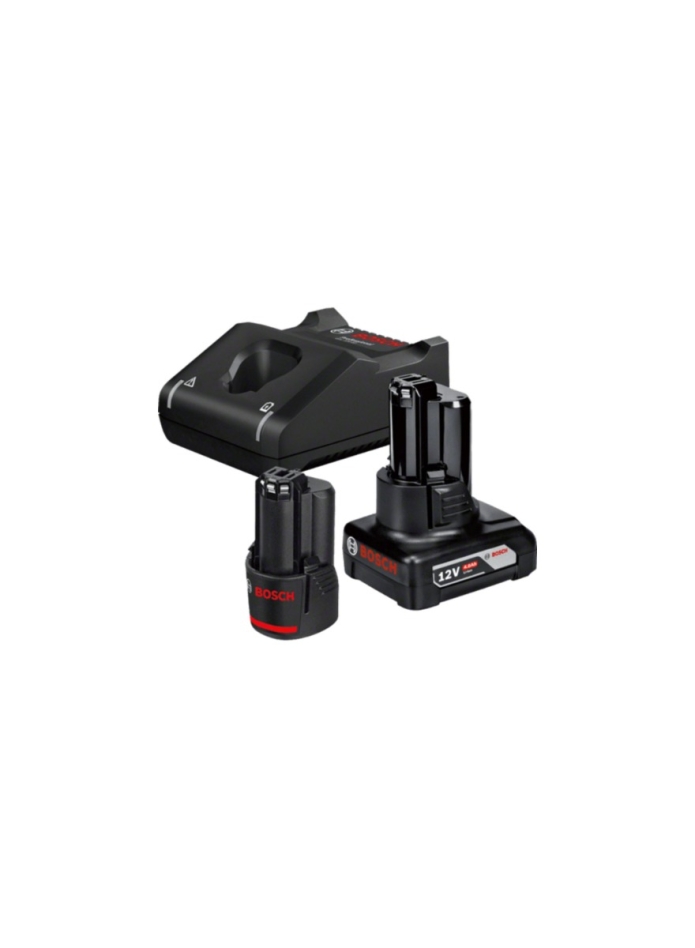Bosch Bleu Accessoires 1600A01NC9 Kit de démarrage 1x 12V 2.0Ah et 1x 12V 4.0Ah et chargeur GAL 12V-40 en boîte