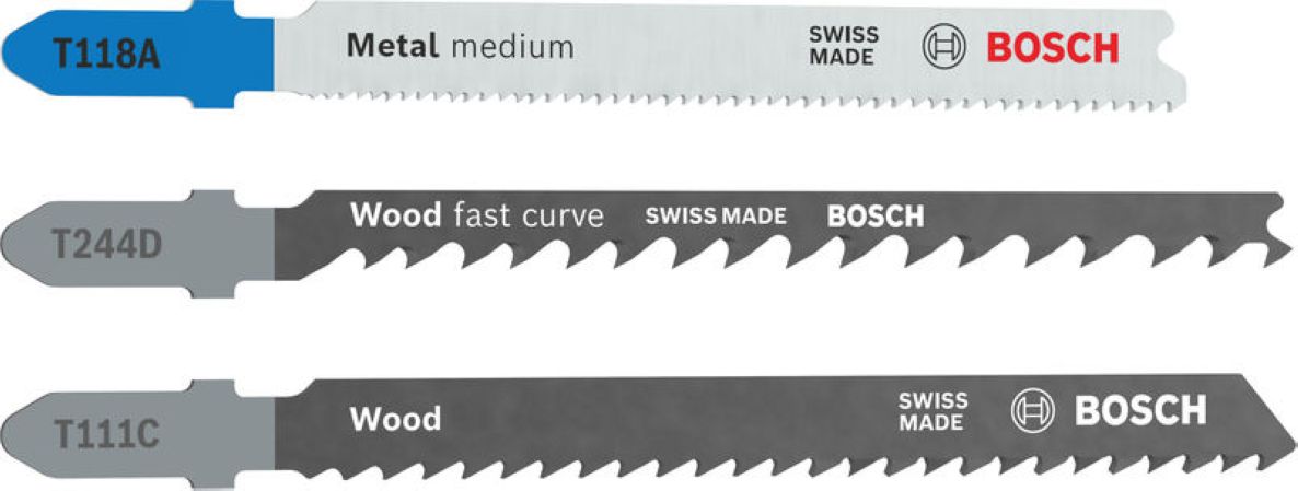 Bosch Bleu Accessoires 2607012076 Jeu de lames de scie sauteuse Multi Material Basics 3 pi&egrave;ces