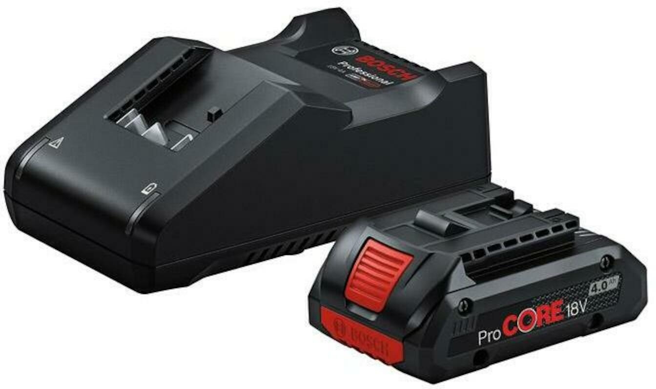 Bosch Bleu Accessoires 1600A01U7U Pack 1 batterie ProCORE 18V 4Ah + Chargeur GAL 18V-40