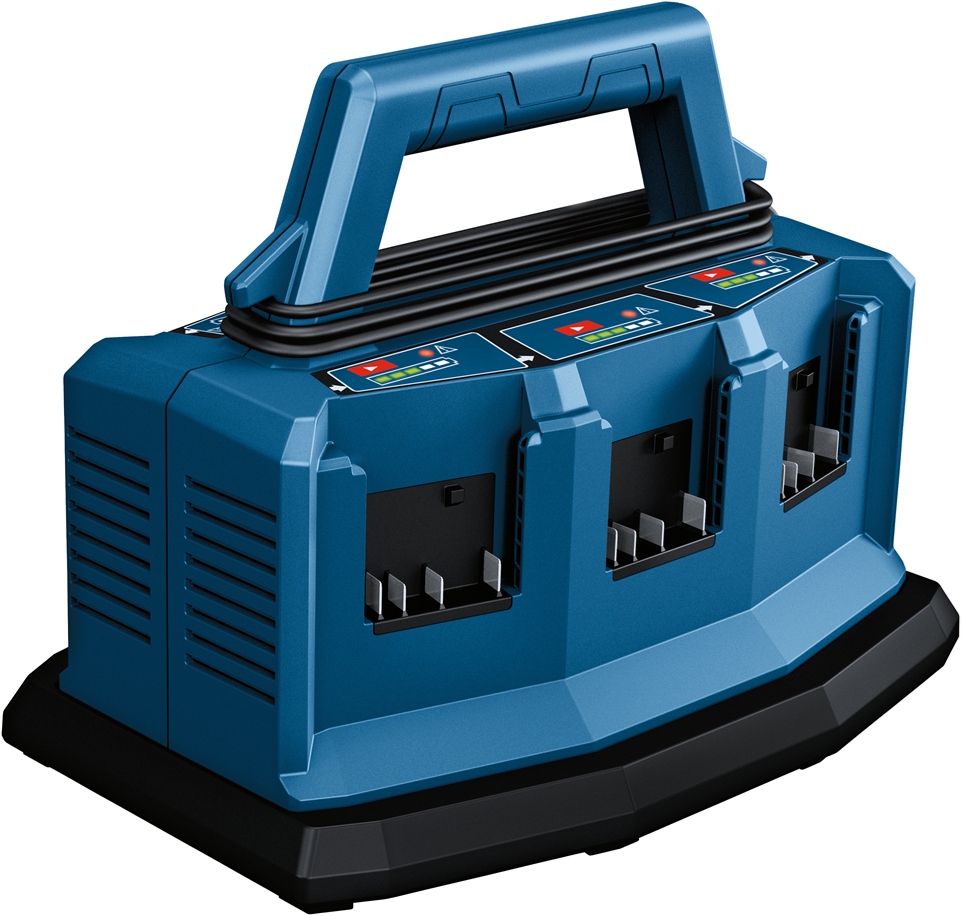 Bosch Bleu Accessoires 1600A01U9L GAL 18V6-80 Chargeur professionnel 14.4 - 18V pour 6 batteries