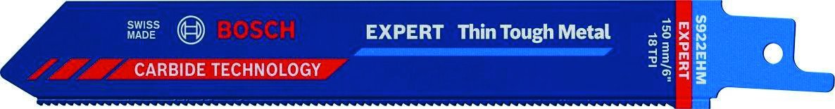 Bosch Bleu Accessoires 2608900362 Lame de scie alternative Expert "Thin Tough Metal" S 922 EHM 10 pièces