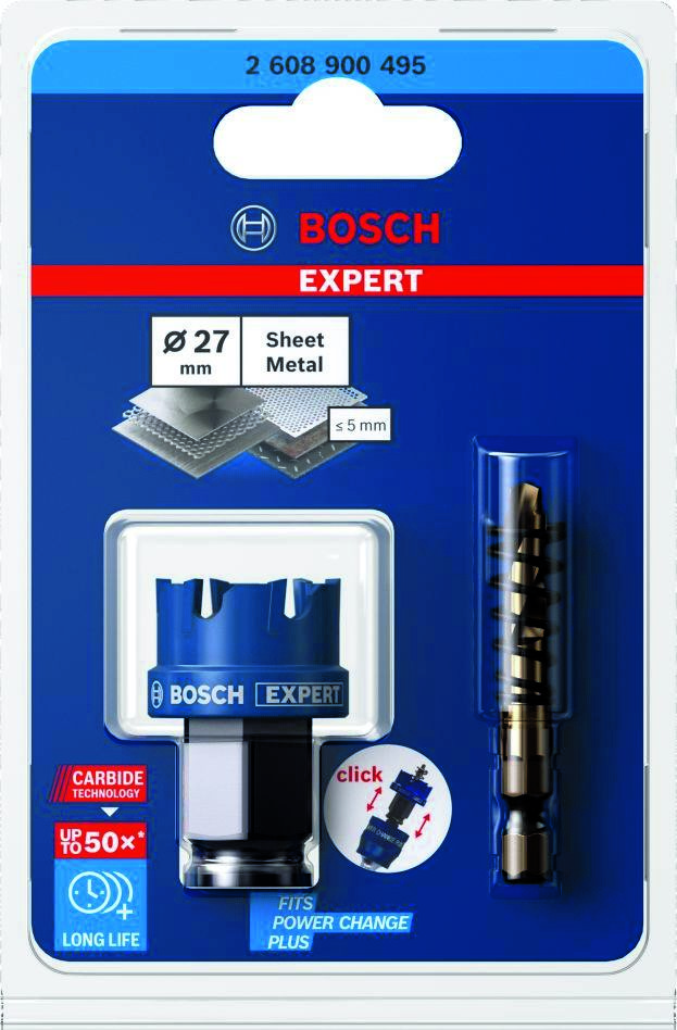 Bosch Bleu Accessoires 2608900495 Scie à tôle Expert 27 x 40 mm