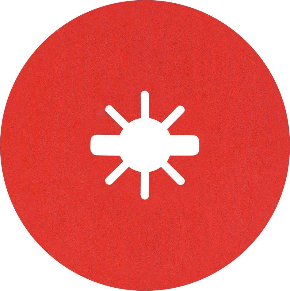 Bosch Bleu Accessoires 2608621807 Expert R782 Disque en fibre céramique prismatique X-LOCK 115 mm, 22,23 mm, K120, 5 pièces