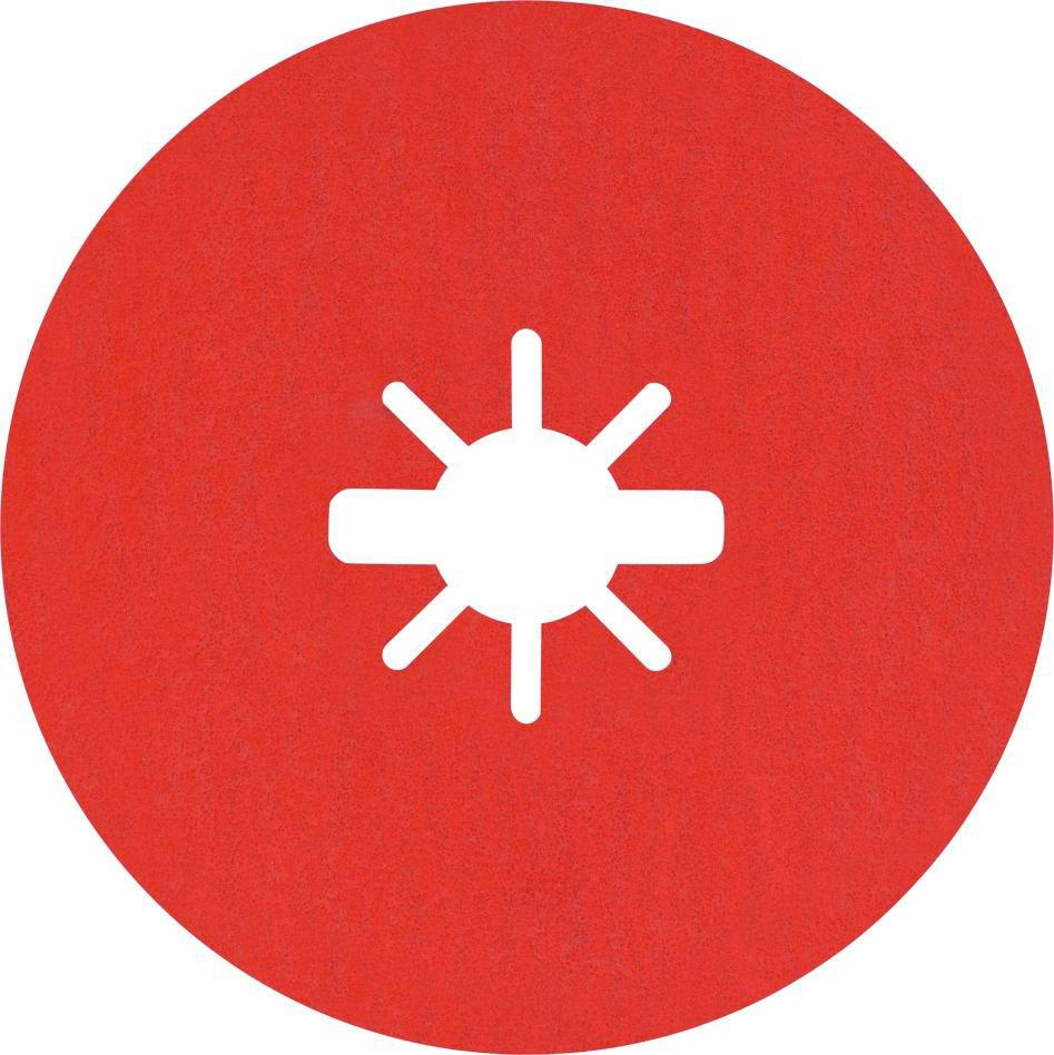 Bosch Bleu Accessoires 2608621811 Expert R782 Disque en fibre céramique prismatique X-LOCK 125 mm, 22,23 mm, K120, 5 pièces