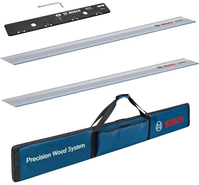 Bosch Bleu Accessoires 0615990M8Z FSN 1400 Set professional - 2 x rail de guidage 1400 mm + sac + connecteur