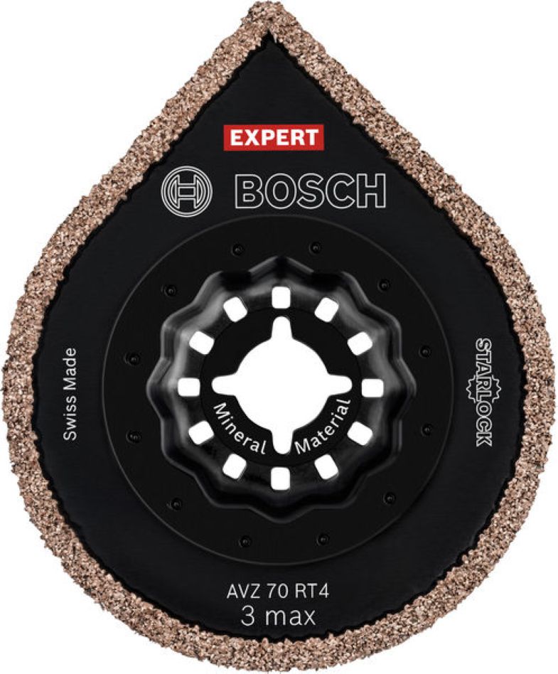 Bosch Bleu Accessoires 2608902055 EXPERT Starlock Segment Blade 3MAX AVZ 70 RT4 Carbide Grout+Abrasive 70 1x