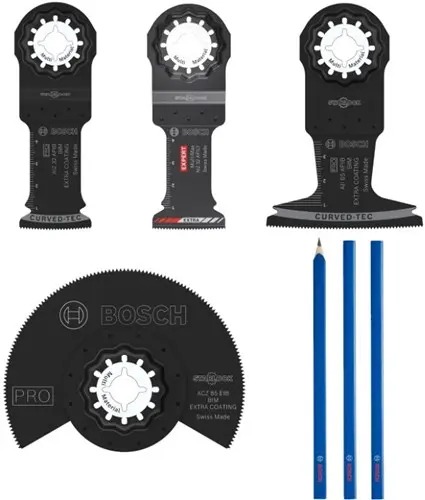 Bosch Bleu Accessoires 061599766V Jeu de lames de scie Starlock en mini L-BOXX avec crayons