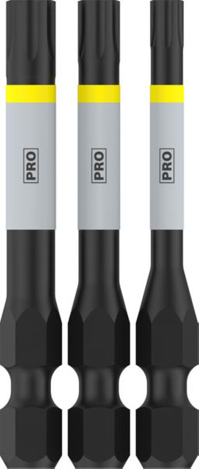 Bosch Bleu Accessoires 2608521U55 Embout de vis à choc PRO Torx T25 T30 T40 55 mm 3 pièces