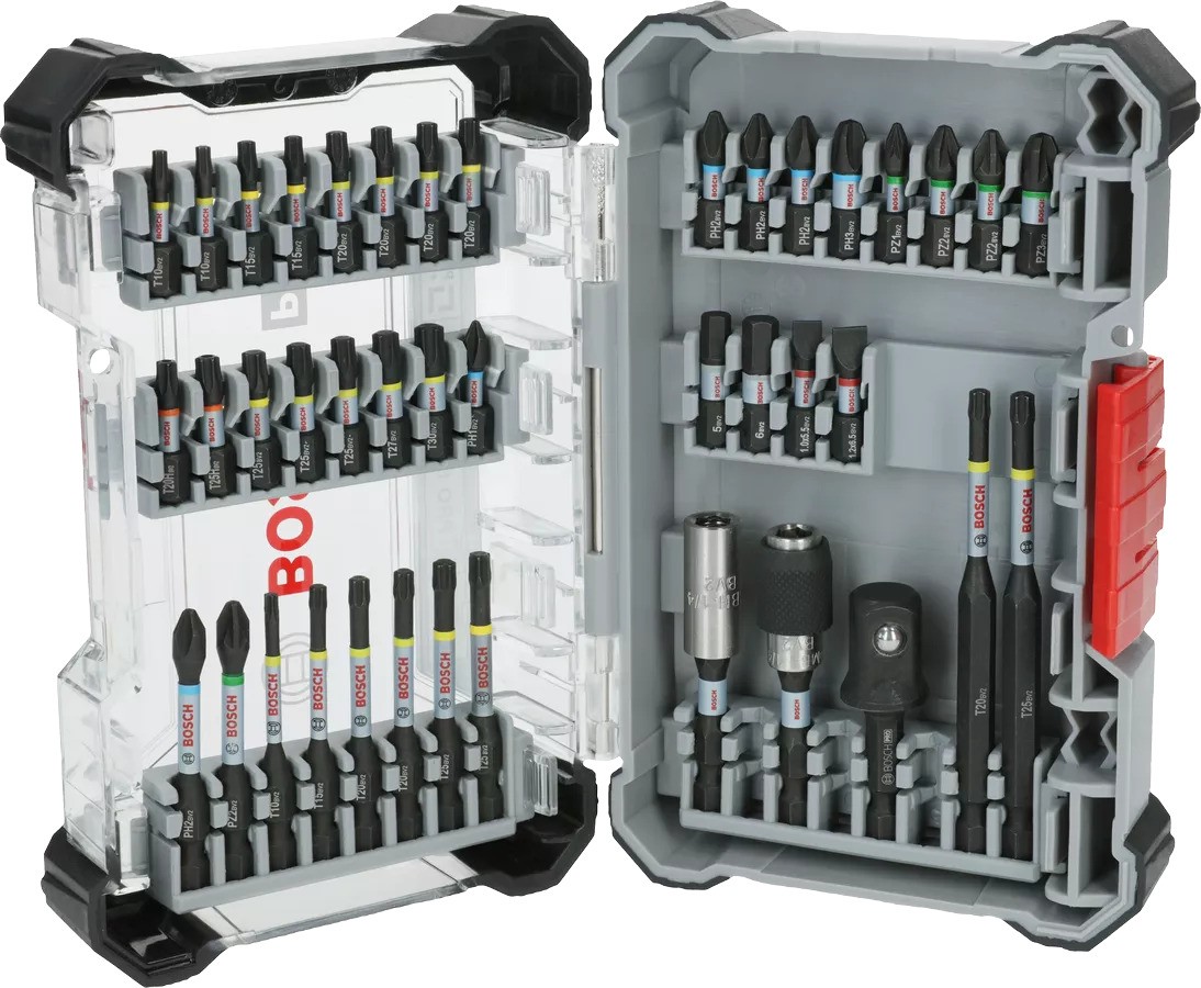 Bosch Bleu Accessoires 2608521U78 PRO Jeu d'embouts de vissage à percussion, 41 pièces
