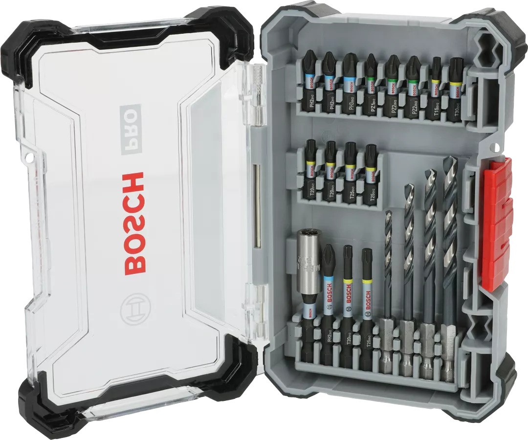 Bosch Bleu Accessoires 2608521U84 Jeu d'embouts de tournevis PRO Impact Metal, 20 pièces