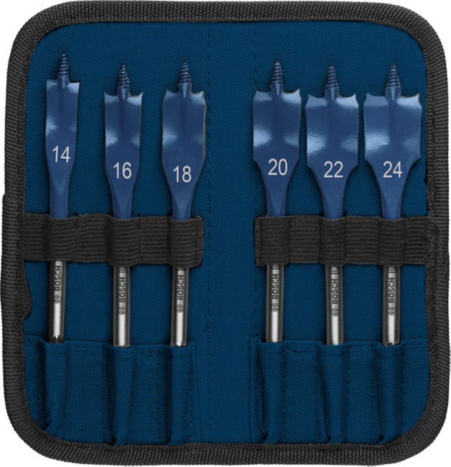 Bosch Bleu Accessoires 2608902108 Coffret de perceuses EXPERT, 14/16/18/20/22/24, 6 pièces