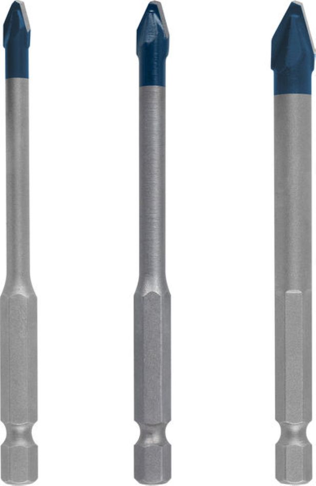 Bosch Bleu Accessoires 2608902312 EXPERT HEX-9 Jeu de forets en céramique dure, 5 x 90 ; 6 x 90 ; 8 x 90 mm 3 pièces