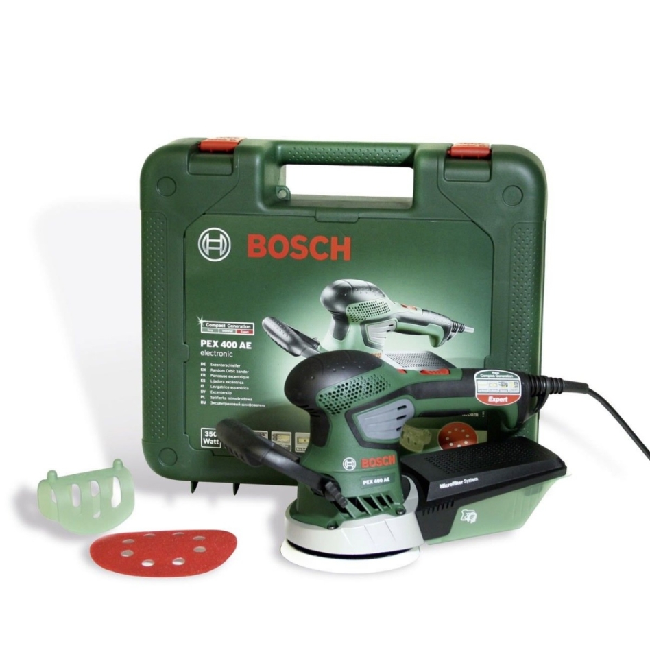 Bosch Vert 06033A4000 PEX 400 AE Ponceuse orbitale aléatoire 125 mm