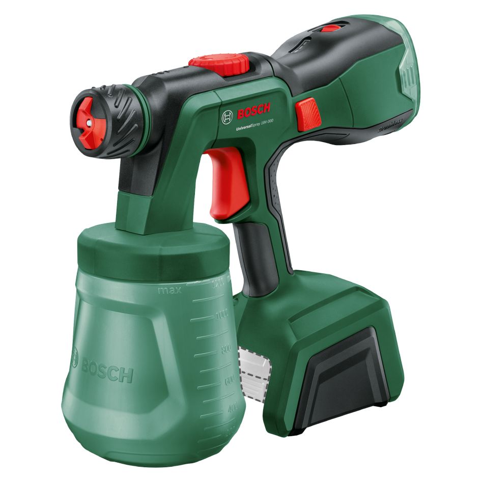 Bosch Vert 0603208100 UniversalSpray 18V-300 Système de pulvérisation de peinture alimenté par batterie excluant les batteries et le chargeur dans la boîte