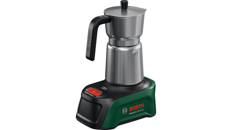 Bosch Vert 06039E4000 EasyMoka 18V-2 Alu cafetière sans fil excl. batterie et chargeur 1x station de base