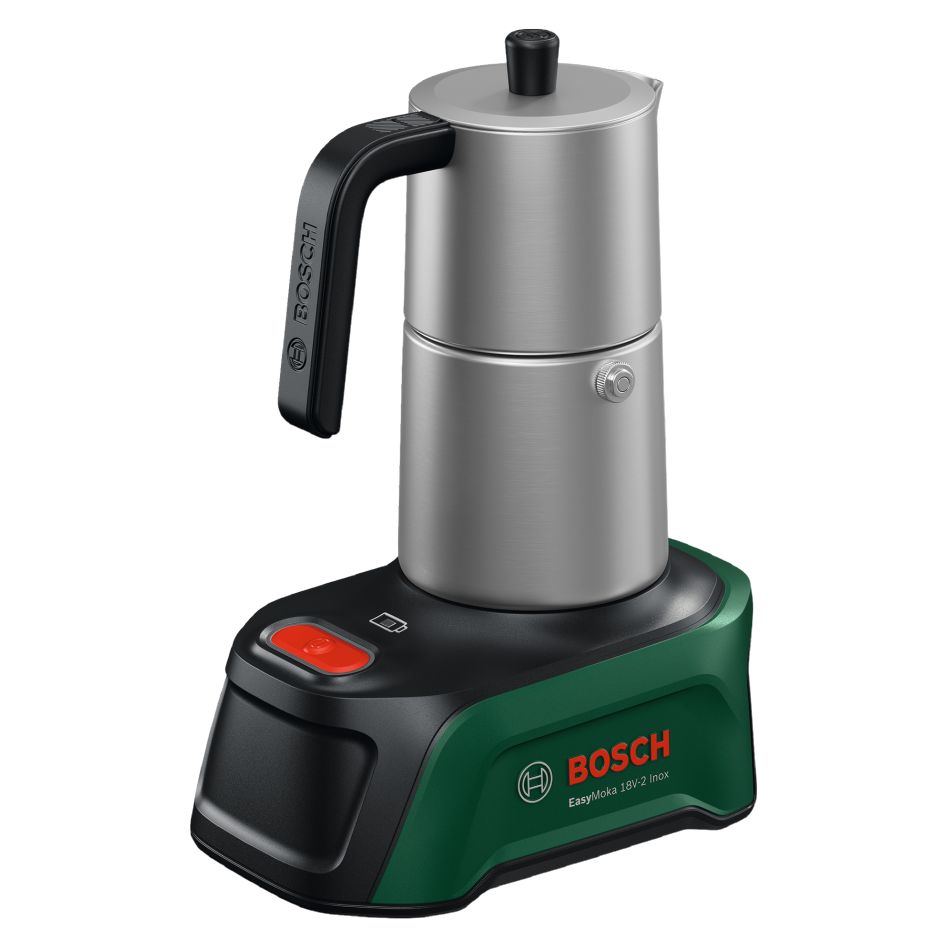 Bosch Vert 06039E4100 EasyMoka 18V-2 Inox cafetière sans fil excl. batterie et chargeur 1x station de base en boîte