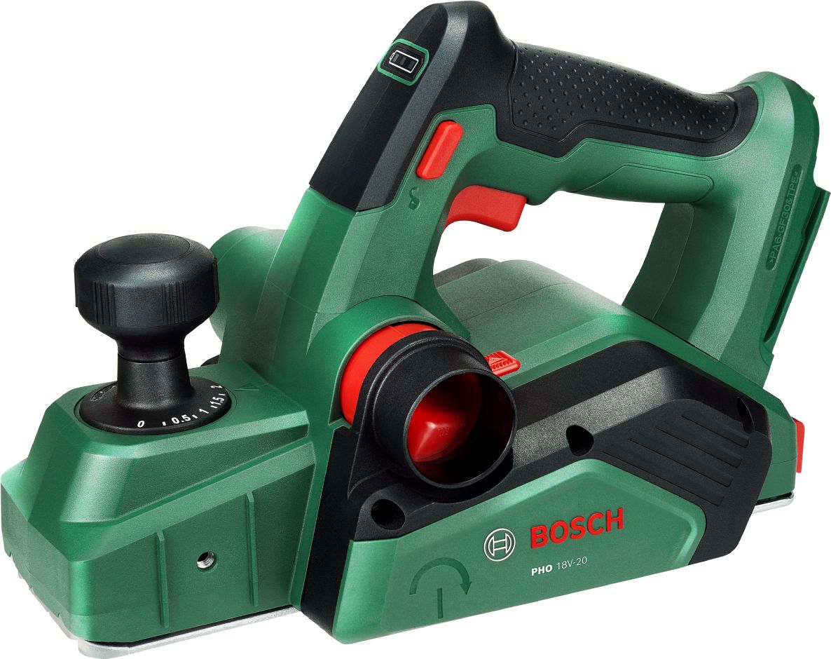 Bosch Vert 06032A4200 Rabot sans fil PHO 18V-20 sans batteries et chargeur dans la boîte