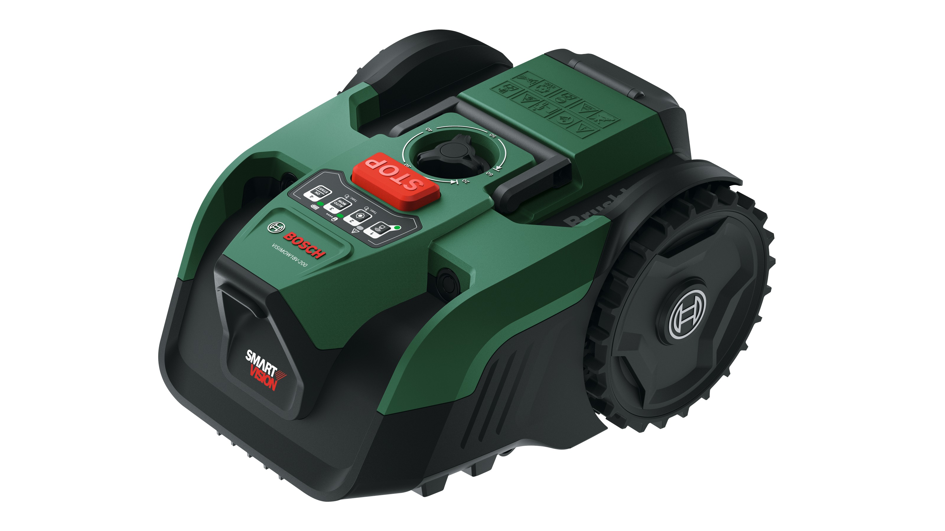 Bosch Vert 06008E1101 VISIMOW18V-200 Tondeuse robotisée sans batterie ni chargeur en boîte