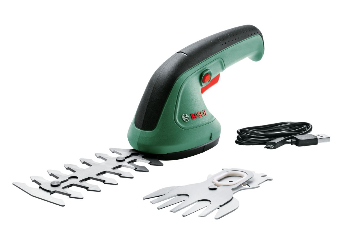 Bosch Vert 0600833303 EasyShear Set de ciseaux à buis et à gazon 12 cm 1x 3.6V et chargeur dans la boîte