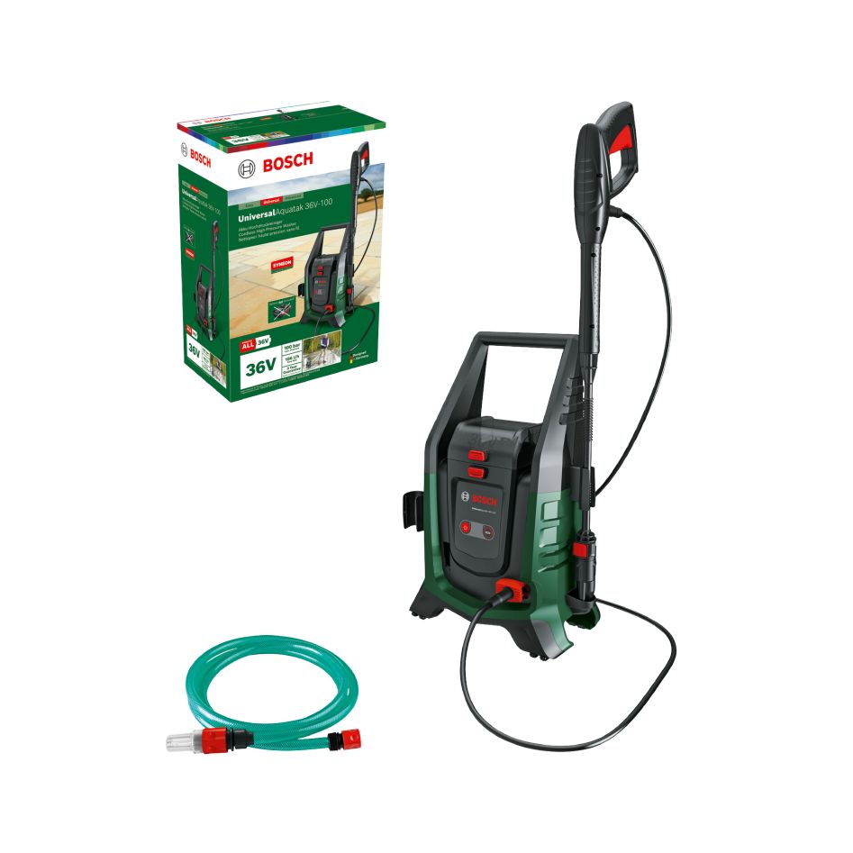 Bosch Vert 06008C7003 UniversalAquatak 36V-100 Kit de nettoyage de batterie excluant les batteries et le chargeur