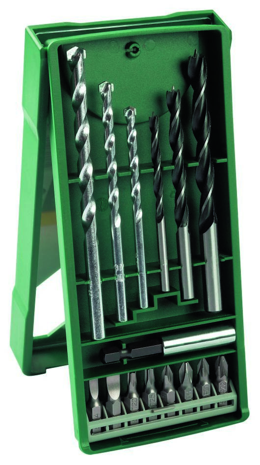 Bosch Vert Accessoires 2607019579 Jeu de forets 15 pièces mini X-Line classic