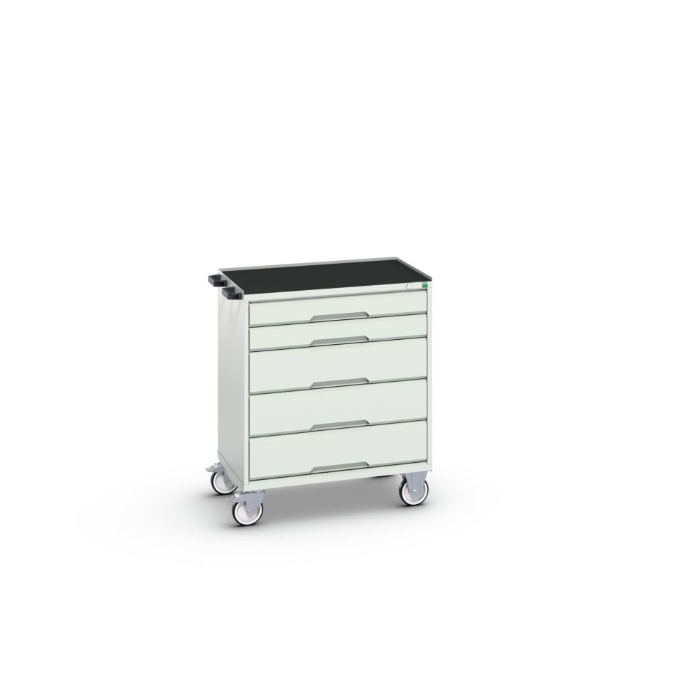 Bott 16927002.16 Verso mobiele kast 800x550x965mm 5 laden top tray RAL 7035