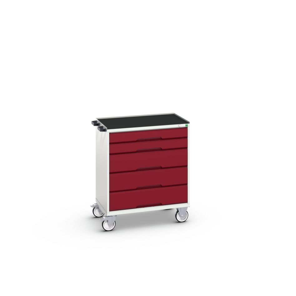 Bott 16927002.24 Verso mobiele kast 800x550x965mm 5 laden top tray RAL 3004