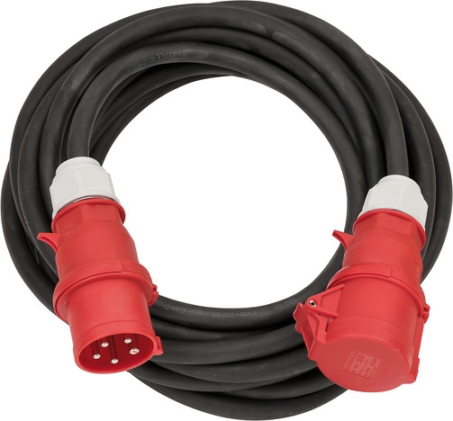 Brennenstuhl 1167320250 Câble d'extension CEE IP44 25m noir H07RN-F 5G6,0 5-pole 32 A