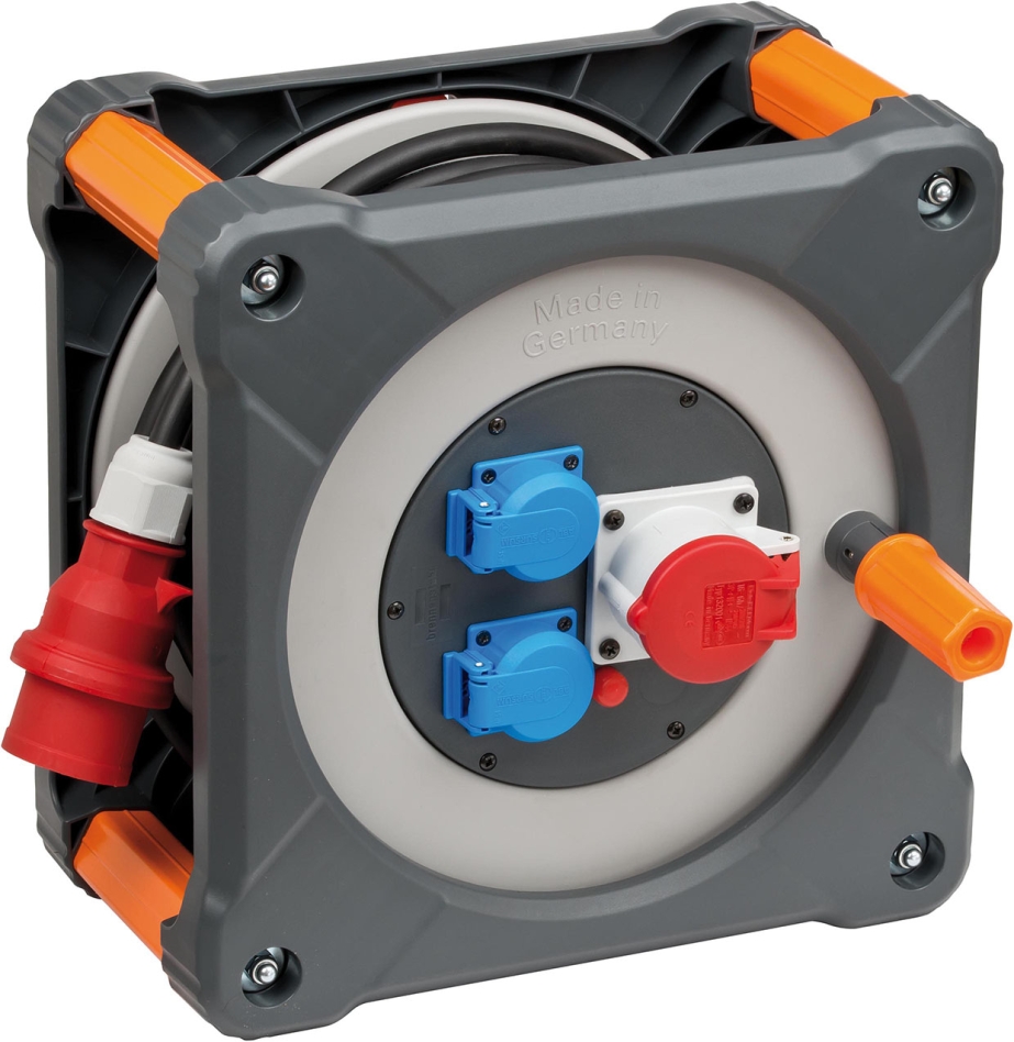 Brennenstuhl ProfessionalLINE 9222300100 enrouleur de câble CEE 1 IP44 30m H07RN-F 5G2,5