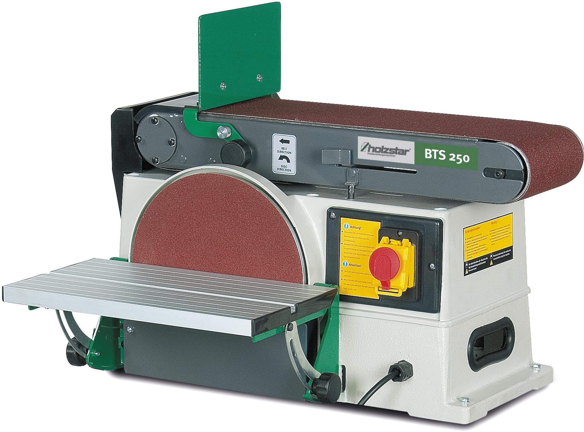 Holzstar 715904250 BTS250 Ponceuse à bande et à disque 250 mm