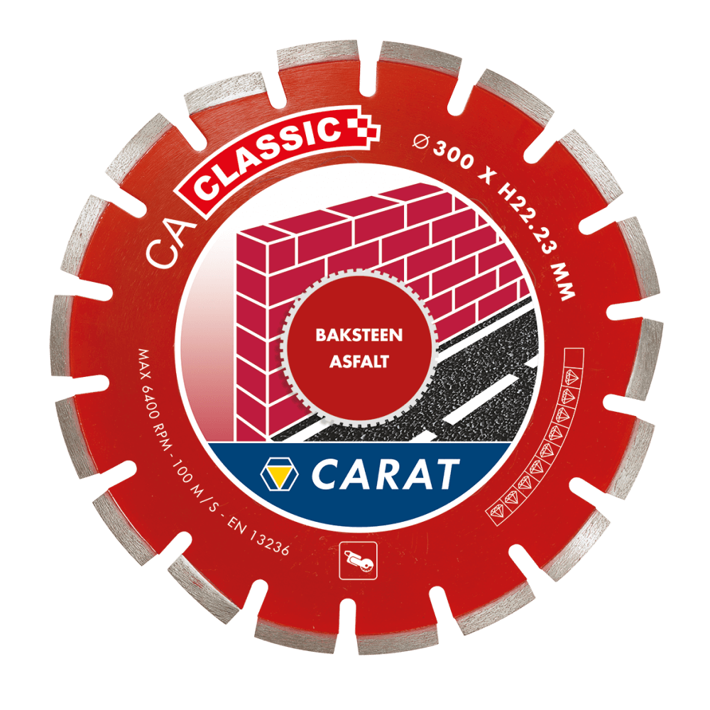 Carat CAC3504000 Lame de scie diamantée BAKSTEN / ASFALT CA CLASSIC 350x25,4MM