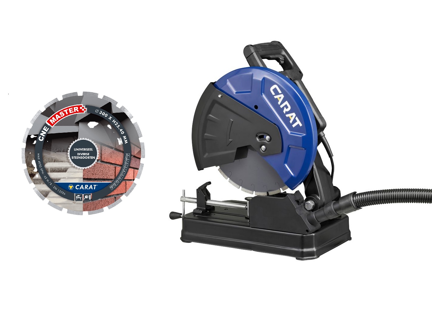 Carat BUC350CN26 EasyCoup Compact 350 Scie &agrave; pierre avec scie diamant&eacute;e UNI 350 MASTER