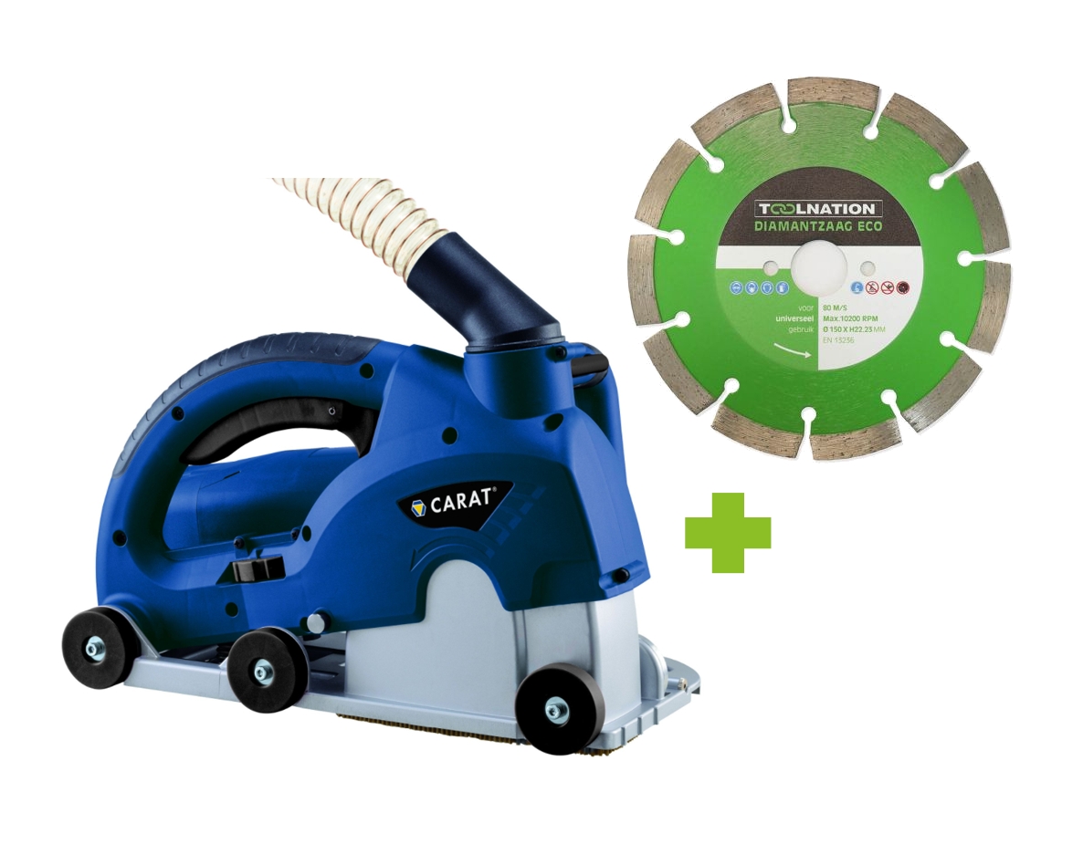 Carat MZSLB1505S/NSUE1509TN SL-1505 DUSTEC® Scie sauteuse 50 mm + 10x lame diamant 150 mm ECO