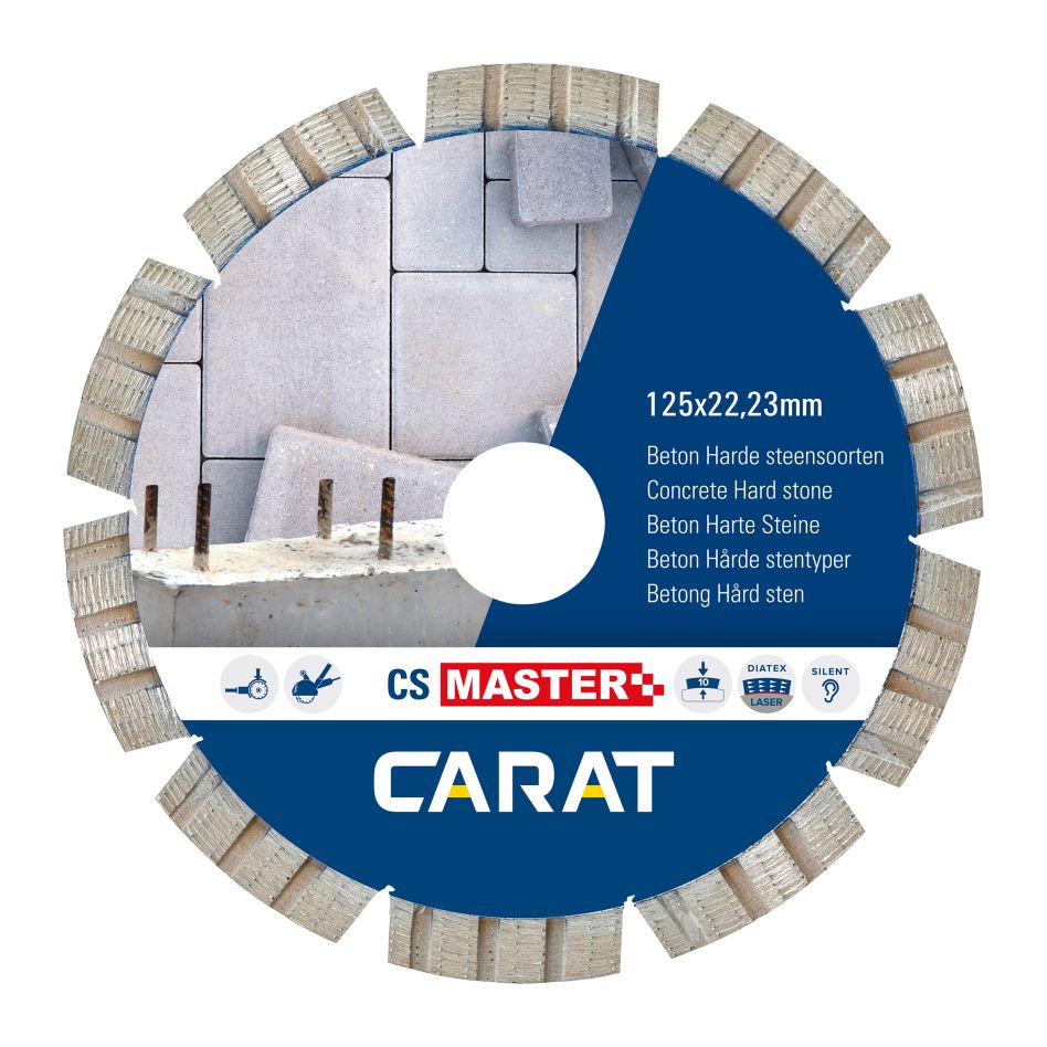 Carat CSM1253000 Lame diamantée BETON CS MASTER, 125x22,2 MM
