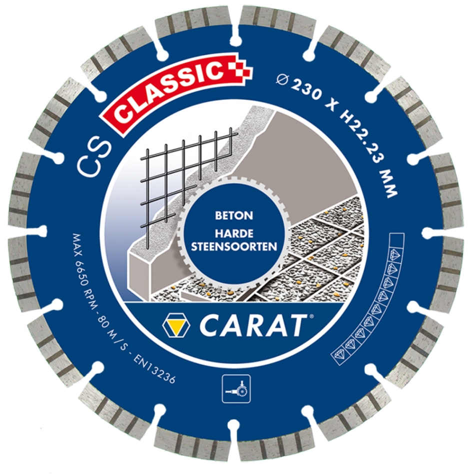 Carat CSC3504000 Scie diamantée Béton CS Classic 350 x 25,4