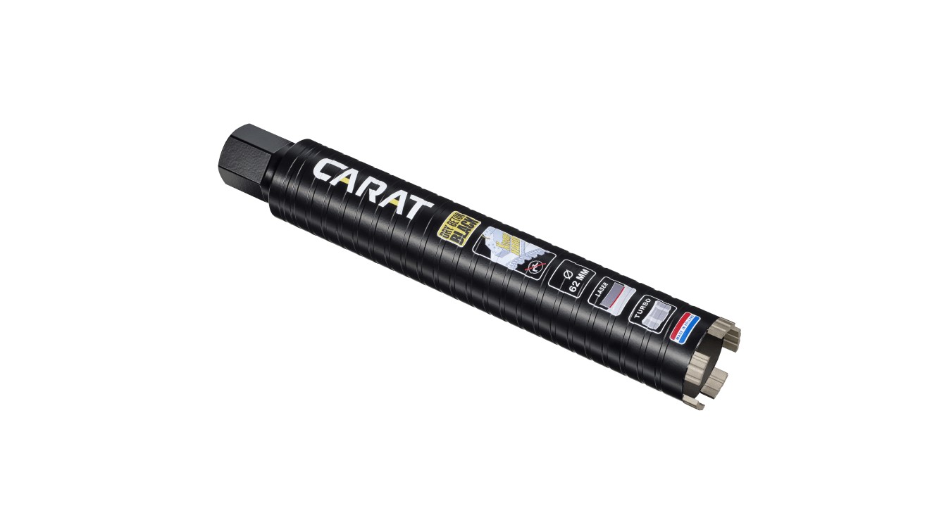 Carat EDBLACK068 Laser Béton Sec Mèche diamantée Ø68x300x5/4" UNC