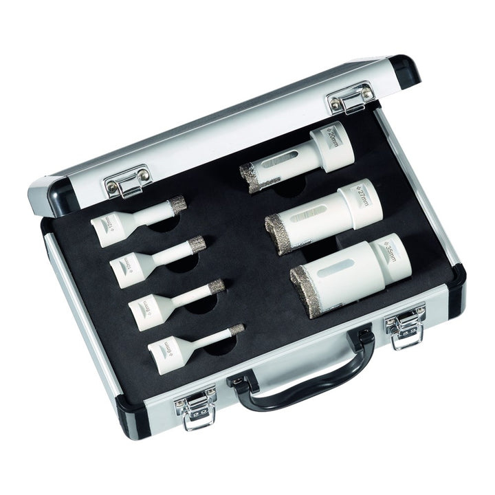 Carat EHSSET0400 EHS Master Diamond dry drilling set M14 &oslash; 6-8-10-12-20-27-35 mm 7-pi&egrave;ces