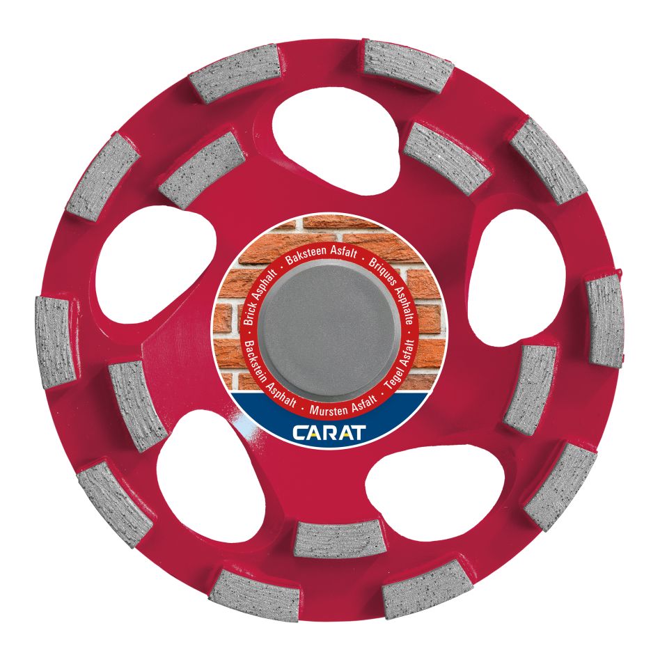 Carat CUBD1253A0 tête de broyage DUSTEC 125x22.2MM TYPE BAKSTEEN PREMIUM