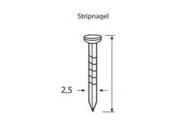 Dutack 5211003 Clous en bande Acier dur balistique 2,5 x 22 mm 1000 pcs.