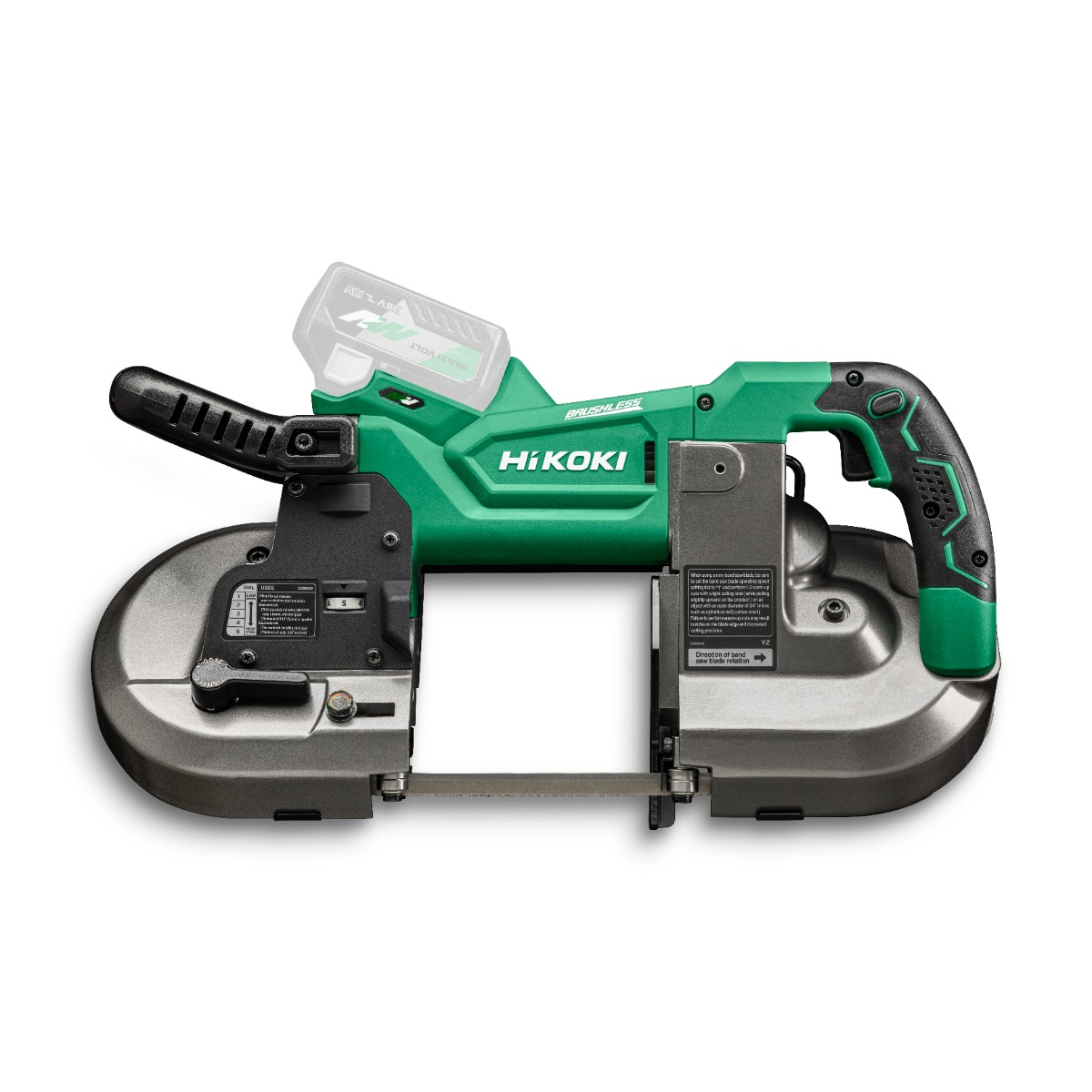 HIKOKI CB3612DAW4Z Multivolt Accu Band Saw 36V excl. batteries et chargeur